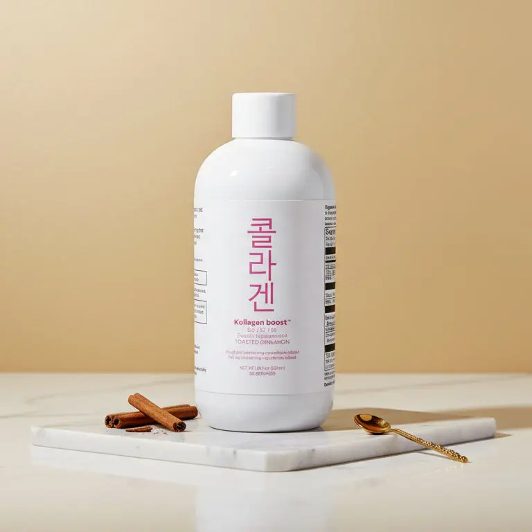 Kollagen Boost™ Natural Cinnamon-Flavored Collagen Dietary Supplement, Healthcare Support for Health and Wellness