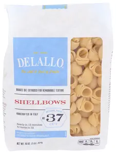 Delallo Pasta Shellbows - 16.000 OZ