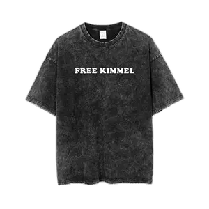 Free Kimmel Slogan Tee, Funny Protest Shirt, Talk Show Host Merch, Political Satire Graphic, Crew Neck T-Shirt, Short Sleeve, Unisex Vintage Top, Streetwear Style
