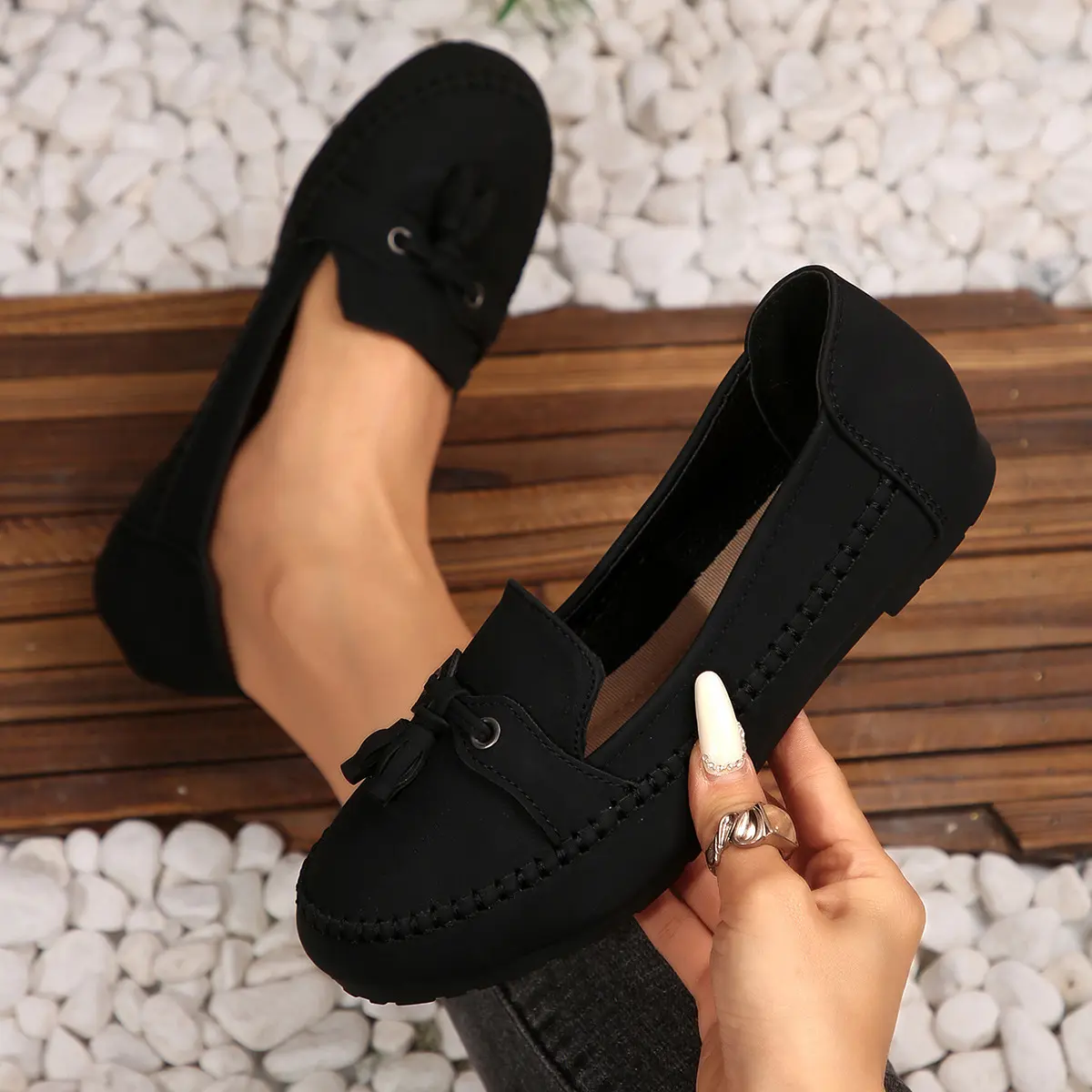 Loafers for Women Slip On Flats Comfortable Business Dressy Casual Non Slip  Work Walking Office Loafers Shoes Suitable for All Seasons - TikTok Shop