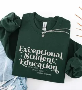 Exceptional Student Education Retro  Sweatshirt / Short Sleeve T-SHIRT , Sped Teacher , Neurodiversity Autism , Chaos Coordinator  Crewneck Womenswear