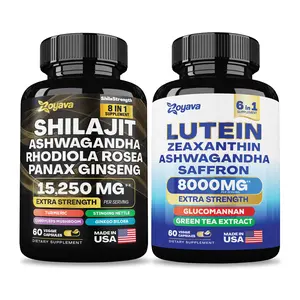 Zoyava Vital Fusion Duo: Shilajit Power Blend (15,250MGs) & Lutein Zeaxanthin Supplements (8000MG)