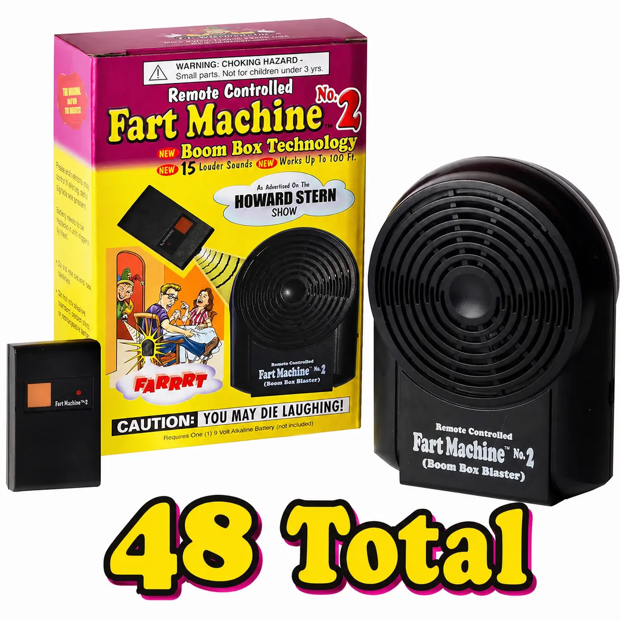 48 Fart Machine #2 with remote - Prank Novelty Gag ~ (4 dozen Wholesale Lot)