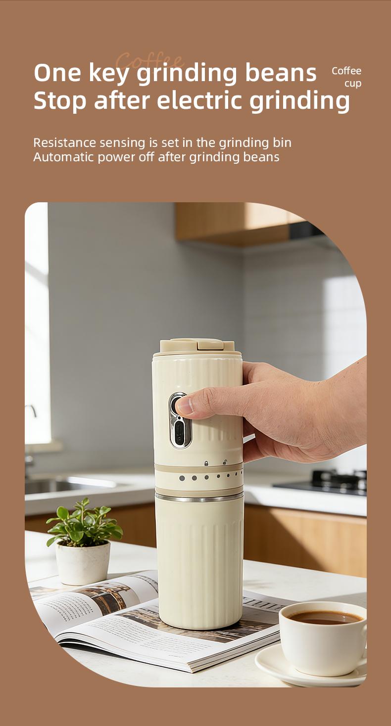 Portable Coffee Machine - Household Kitchen Appliance for Coffee and Tea Brewing