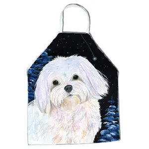 Carolines Treasures  Starry Night Maltese Apron - 27 x 31 in.