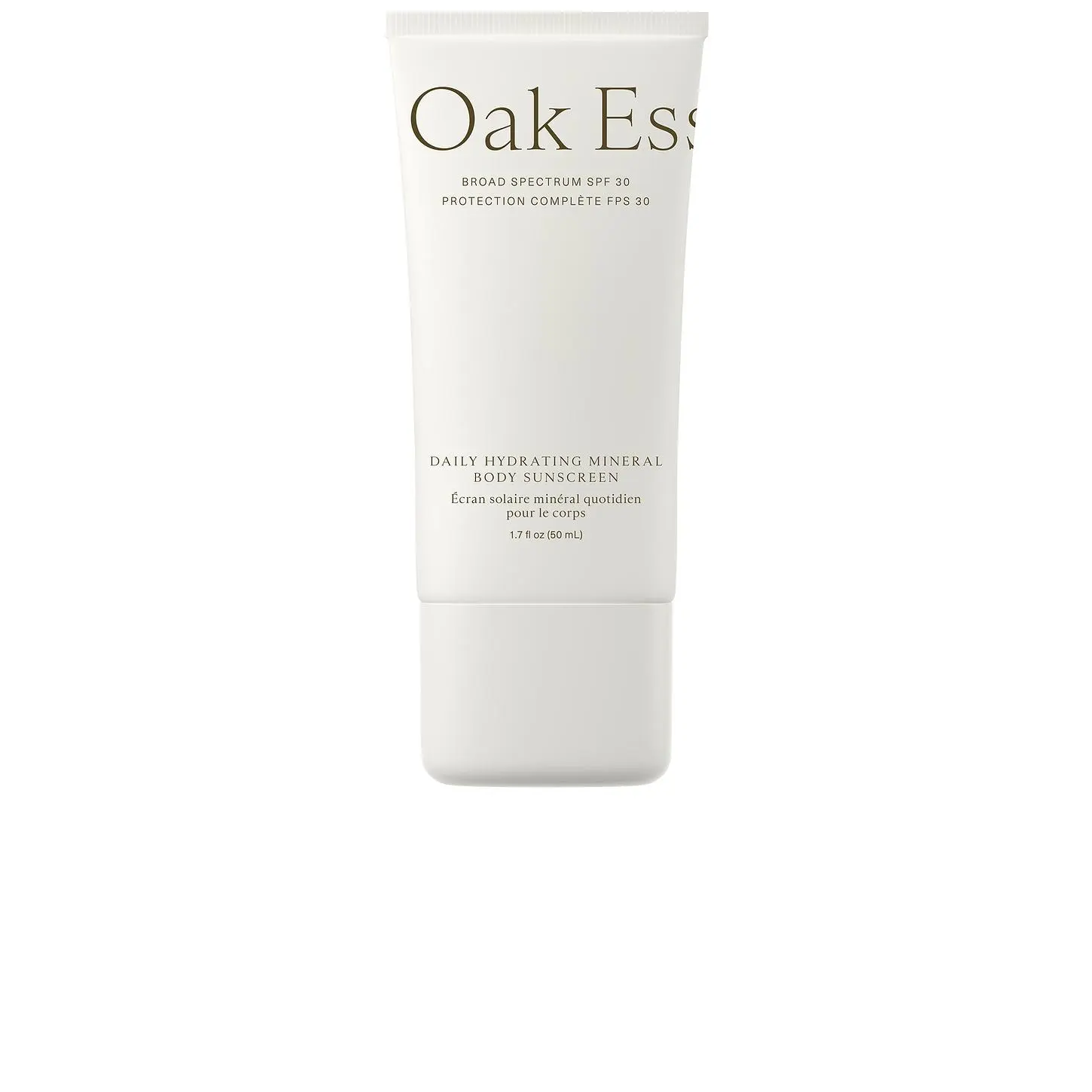 Oak Essentials Travel Daily Hydrating Mineral Body Sunscreen SPF 30