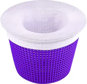 100 Pack Ultra Fine Mesh Pool Skimmer Socks, Pool Filter Socks for Inground and Above Ground Pool Skimmer Basket & Hot Tub Filter, Filters Debris and Leaves
