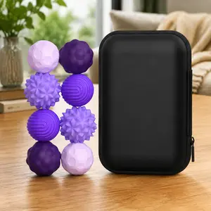 Clearance 8-Pcs Magnetic Fidget Ball Set, Silicone Stress Relief Sensory Toy with Elastic Texture, Assorted Colors Gadget for Adults
