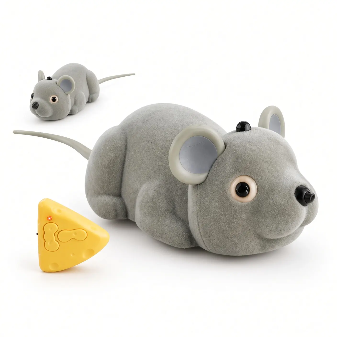 Remote Control Mouse Cat Toy, Interactive Moving Pet Toy with Automatic Induction Mode, Rechargeable Realistic Mouse Toy for Indoor Cats and Kittens