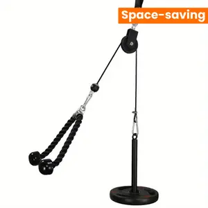 [Ultimate Strength Training Kit] 8pcs Ultimate Strength Training Kit - Premium, Durable ABS/PU Cable Pulley System - LAT Pulldowns, Biceps & Triceps Workouts, Muscle Building, and Home Gym Fitness