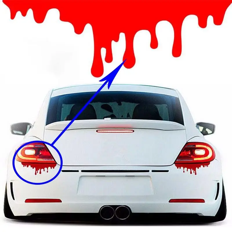Air tail light dripping blood car stickers headlights modified car stickers motorcycle stickers kill airflow car decals Sticker For Cars Car Decorative Sticker Automotive Decoration Car Vehicle Decoration