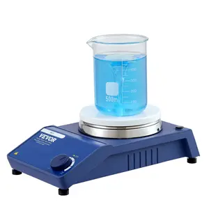 fathersdaygift  VEVOR Magnetic Stirrer, 0-1500 RPM Stir Plate with Adjustable Speed Knob, 20L Plate Stirrer Kit, Stir Bar Included