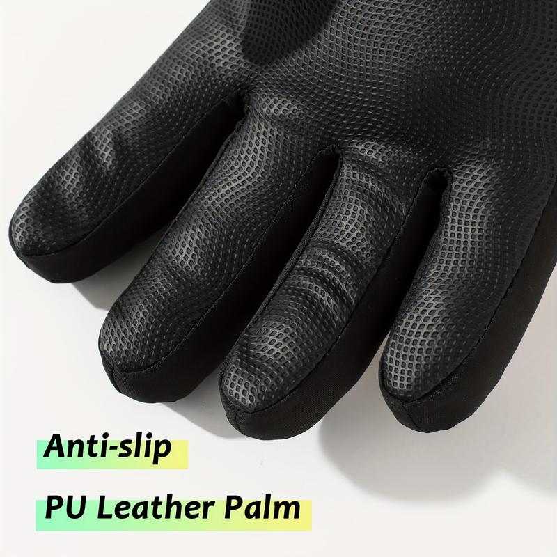 Ski gloves for women, warm and insulated, touchscreen compatible, waterproof, suitable for cycling, outdoor activities, and snow sports; also available for men, windproof, and with thickened fleece lining for winter use.