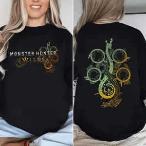 Monster Hunter Wilds 2 Sides Comfort Color Shirt, Gaming Apparel, Gift for Gamers, Monster Hunter World, Monster Hunter Gift, Gaming Shirt
