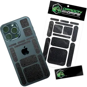 13 count Rectangular Rubber Grip Tape, Rubberized Grip Stickers for Phone Case, , , Tools, Gaming Controller, Laptop, and More