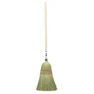 AUTHENTIC AMISH BARN BROOM - Heavy Duty Corn Straw & Solid Hardwood