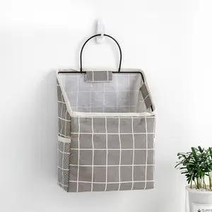 Fabric Storage Hanging Bag, Wall-Mounted College Dorm Organizer, Door Back Bathroom Storage Bag, Space-Saving Home Accessories