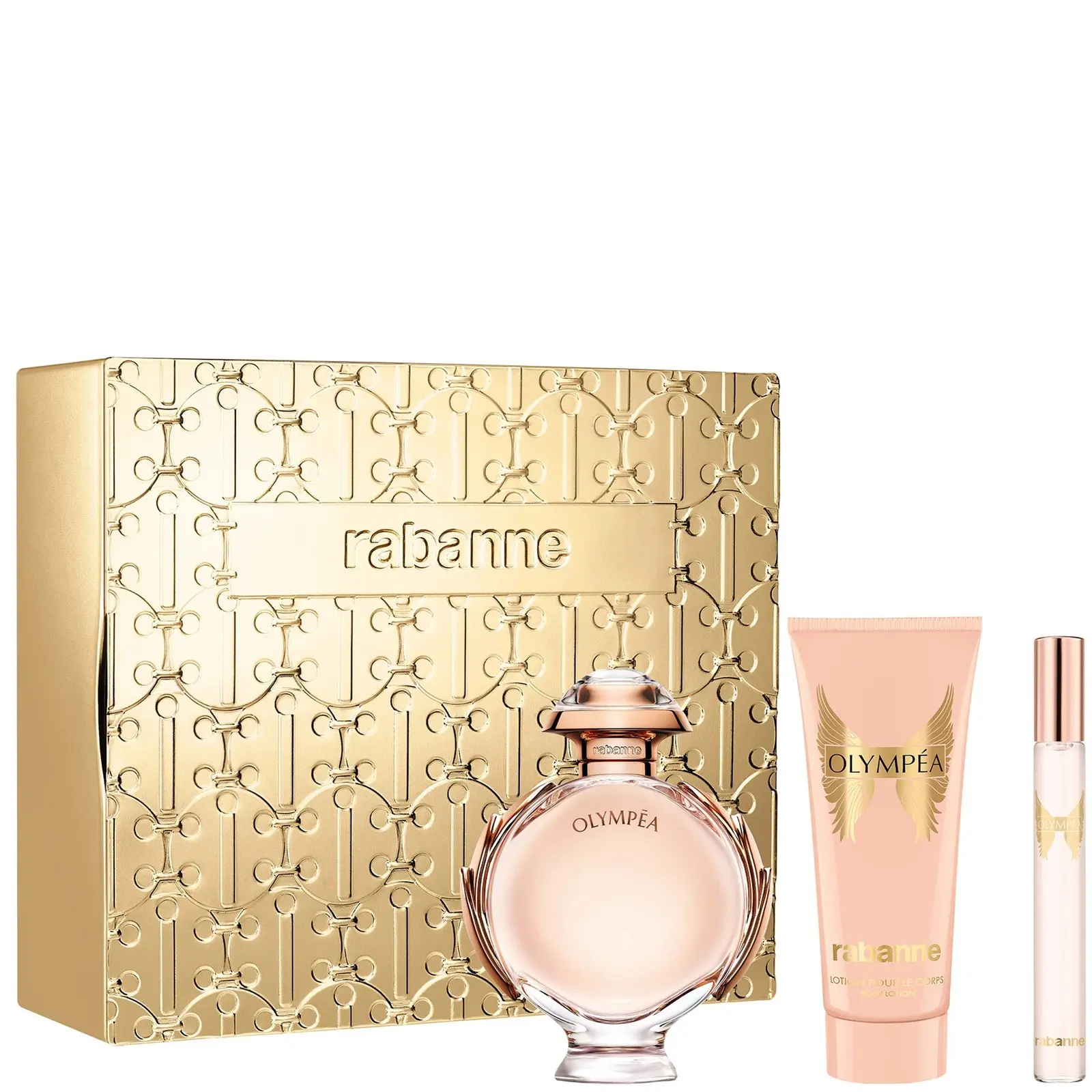 Paco Rabanne Lady Million for Women 3-Piece Gift Set, Eau de Parfum Spray 2.7 Ounce + Body Lotion 3.4 Ounce + Travel Spray 0.33 Ounce