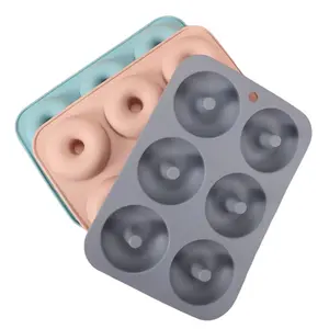 Silicone Donut Baking Mold Set, 3-Piece 6-Cavity Swirl Design, Modern Silicone Molds for Delicious Desserts, Baking Tools & Supplies
