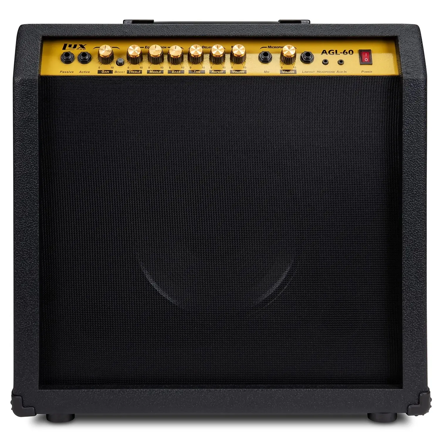 LYXPRO 60 Watt Electric Guitar Amplifier with 10” 4-Ohm Speaker, Microphone Inputs & More