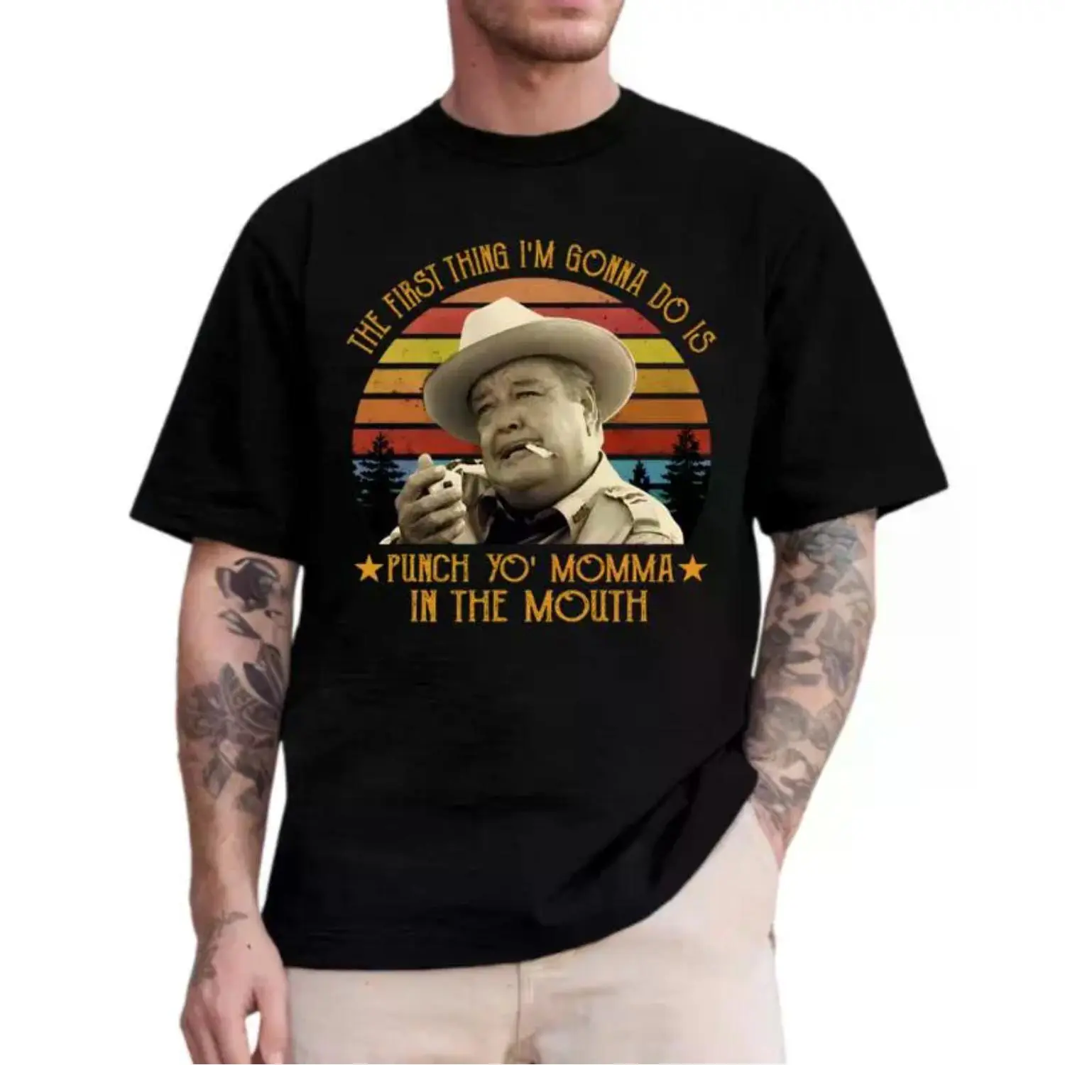 [100% Cotton] Shirt Inspired By Smokey And The Bandit Fun Casual Tee For Men And Women Unisex Short Sleeve Streetwear Top T-Shirt For Men And Women