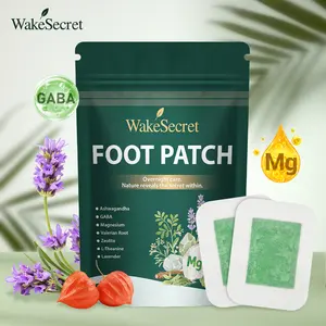 WakeSecret Natural Foot Patch – Promote Relaxation, De-Stress & Sleep Support | Overnight Herbal Foot Detox Patch with Gentle Warming Care to Soothe, Refresh & Rebalance Feet – Ashwagandha, Lavender, Magnesium, GABA, Valerian Root