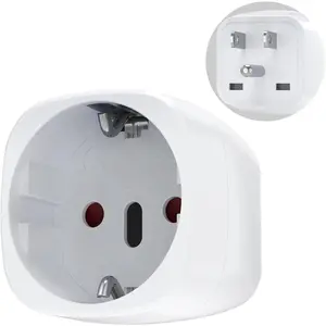 European to  Plug Adapter, 1 Pack  EU to  Travel Plug Adapter (Type C/E/F) EU to  Portable Charger Outlet Power Converter for  of -   Spain France