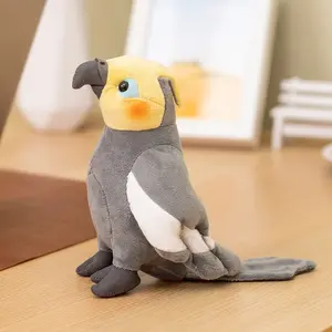 Realistic Parrot Plush Toy, Zoo Memorial Gift, Soft Stuffed Animal Companion, Play Doll, Perfect Present for Kids