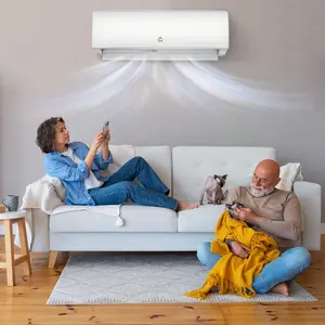 9000 BTU Wall Mounted Mini Split Air Conditioner & Heat Pump – 20 SEER2 High Efficiency – Ductless Inverter – WiFi/App & Remote Control – Ultra Quiet – R454B Refrigerant – Complete Installation Kit – Cools Rooms up to 450 Sq.Ft – party gift