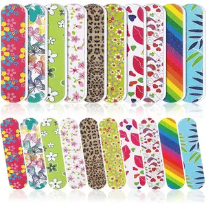 100 Pack Professional Nail Files Bulk - Double Sided Emery Boards (100/180 Grit) - Washable & Durable Manicure Tools for Natural Nails & Acrylics - Salon Quality Fingernail Files for Home DIY & Travel