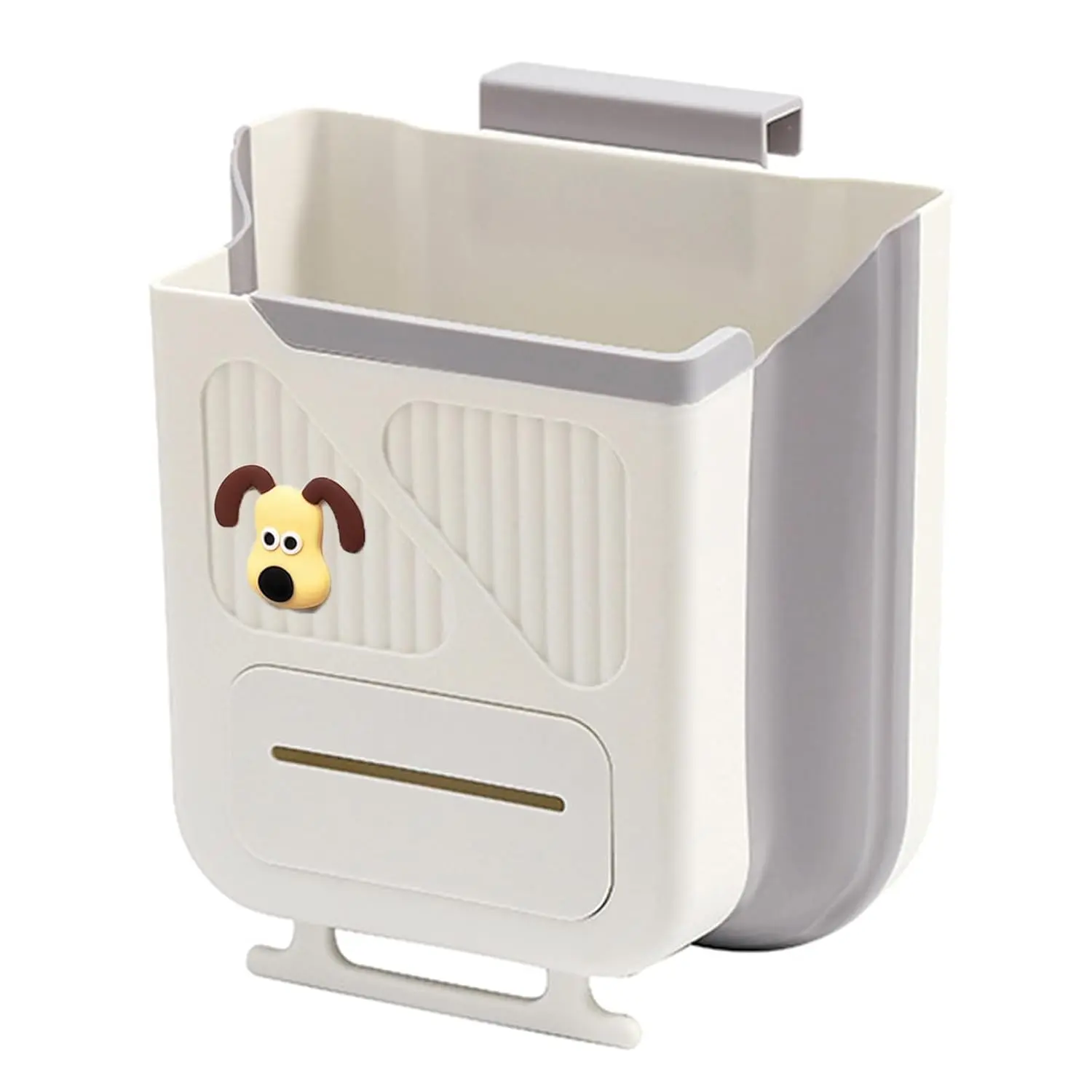 Hanging Trash Can for Kitchen Cabinet Door,2.64 Gallon Collapsible Trash Can,Made of Premium TPR and PP,Ideal for Kitchen and Bathroom, or as A Rv Trash Can and Camping Trash Can