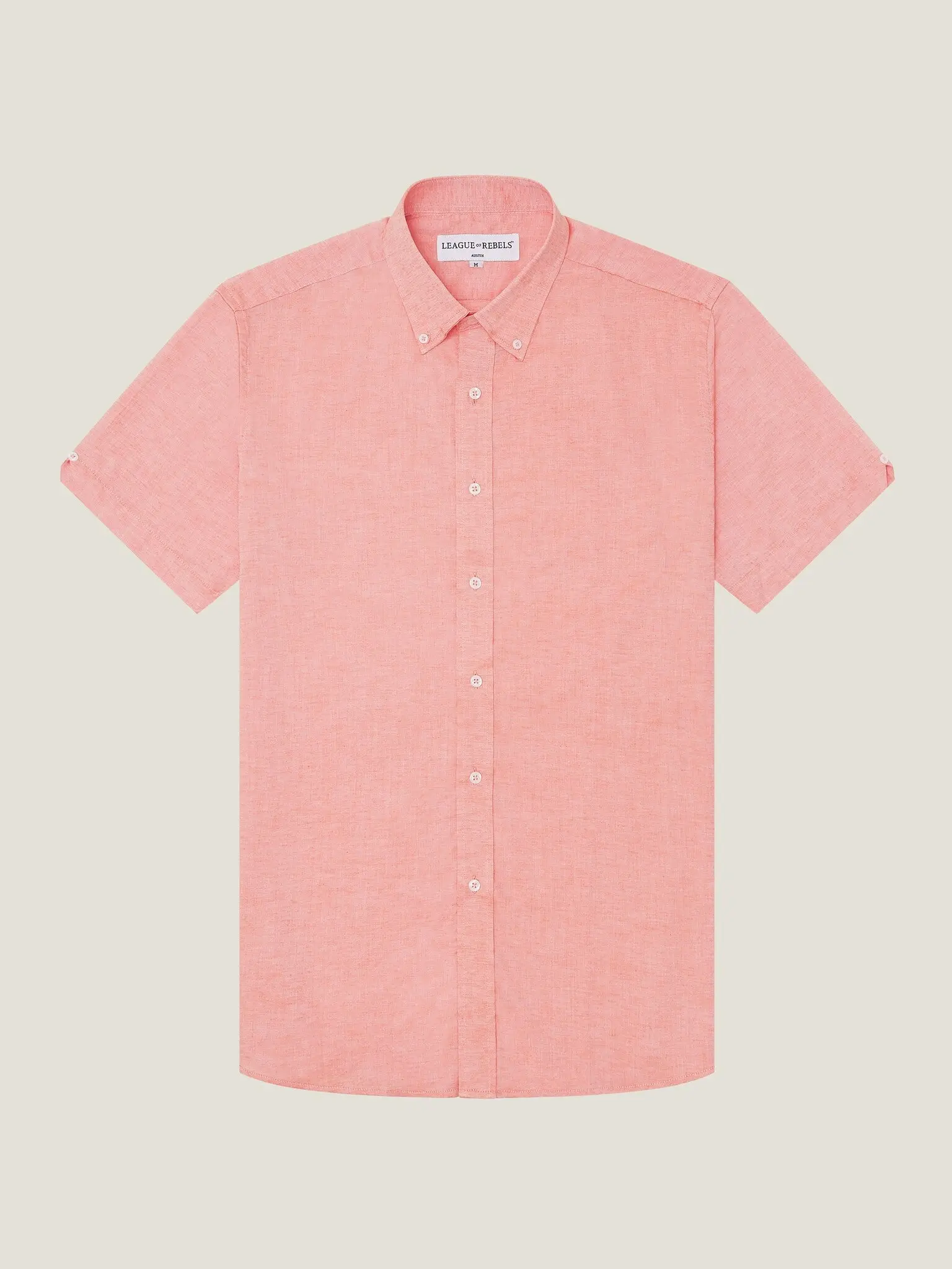 SS Linen Peach Shirt