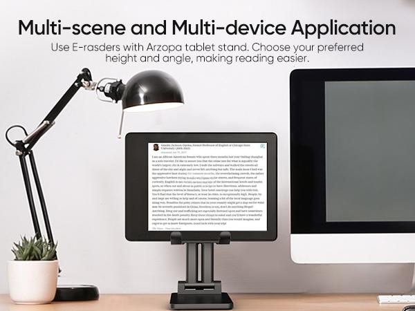 ARZOPA CellPhone Folding Stand, Adjustable & Foldable Sturdy Holder for Desk Smartphone Accessories Compatible iPhone, iPad, Portable Monitor 7"-15.6" ARZOPA CellPhone Folding Stand, Adjustable & Foldable Sturdy Holder for Desk Smartphone Accessories Compatible iPhone, iPad, Portable Monitor 7"-15.6"