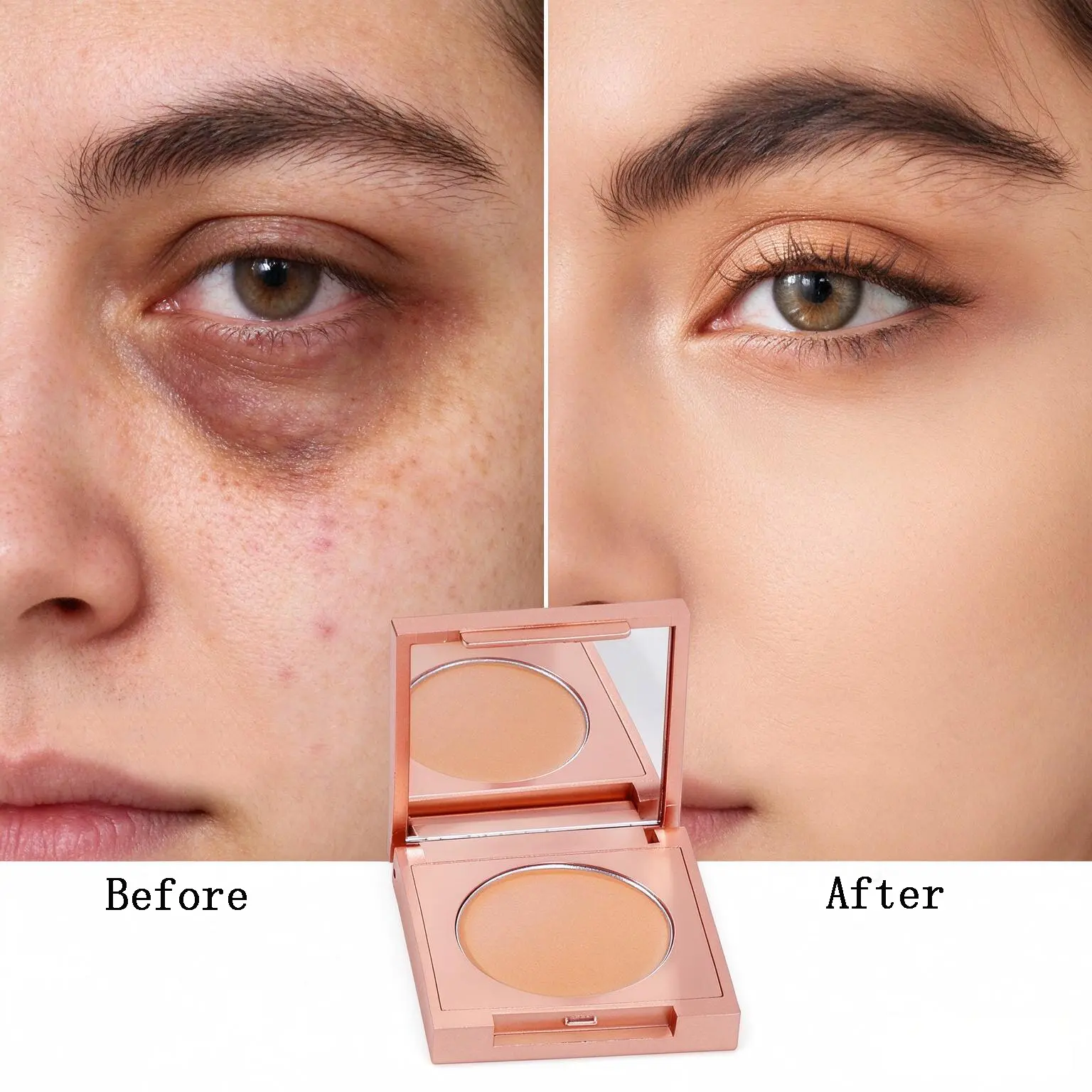 MAYCHEER Soft Matte Correcting Cream - 3g Compact Solid Sustainable Cosmetic, High Coverage Lightweight Concealer & Foundation, Acne-Safe for Youth, Smudge-Proof Waterproof, Color Correction for Uneven Skin Tone, Long-Lasting Transfer-Proof Blendable