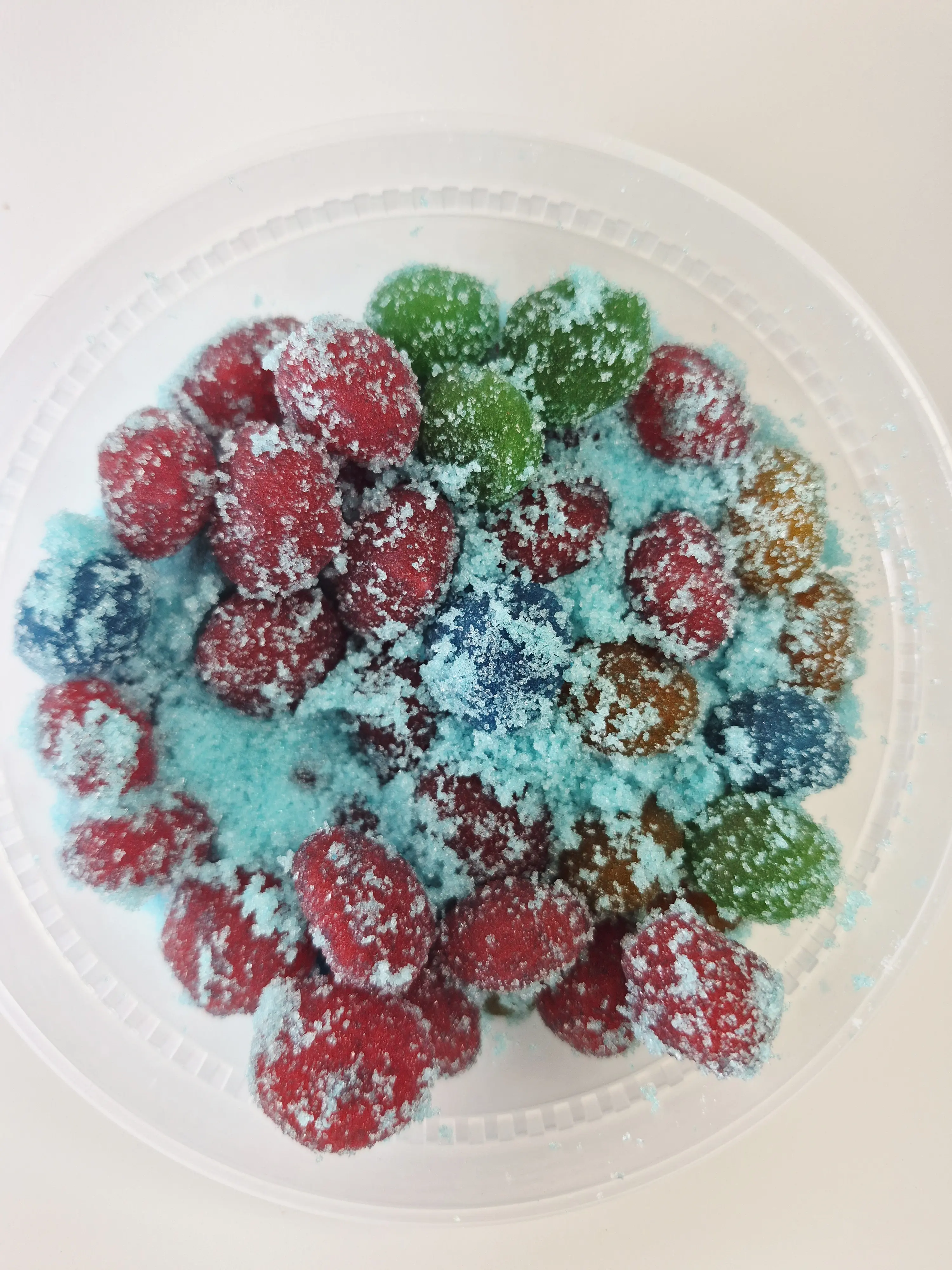 Triple gushers   Bundle (3) 8oz Containers  candy - Blue Raspberry,green apple and spicy gushers