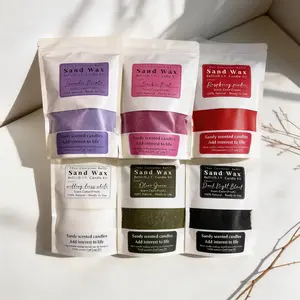 10oz Sand Wax DIY Colored Aromatherapy Sand Art – Natural Ready to Use Refill Kit for Scented Candles & Handmade Crafts 100% Natural