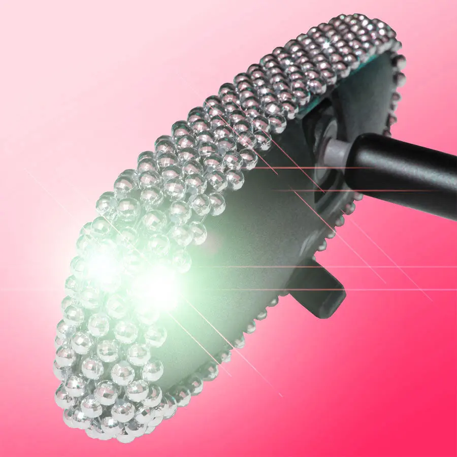 Bling Chrome Faceted Rear View Mirror Cover
