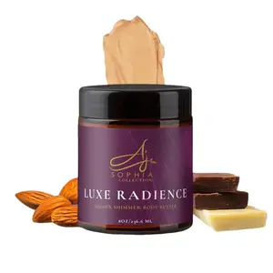 Luxe Radiance Golden Shimmer Body Butter for Soft and Supple Skin - Shea Butter, Cocoa Butter, Sweet Almond Oil, Grapeseed Oil, and Jojoba Oil Blend body  butter hempz  body