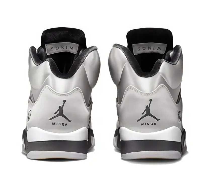 Brand New Hip Hop Daily Matching Silver Gray Black Inner High Top Basketball Shoes Invisible Monochrome Reinforced Stitch Spliced Satin Retro Style For Men And Women Reinforced Seams Durable Long Time Wear