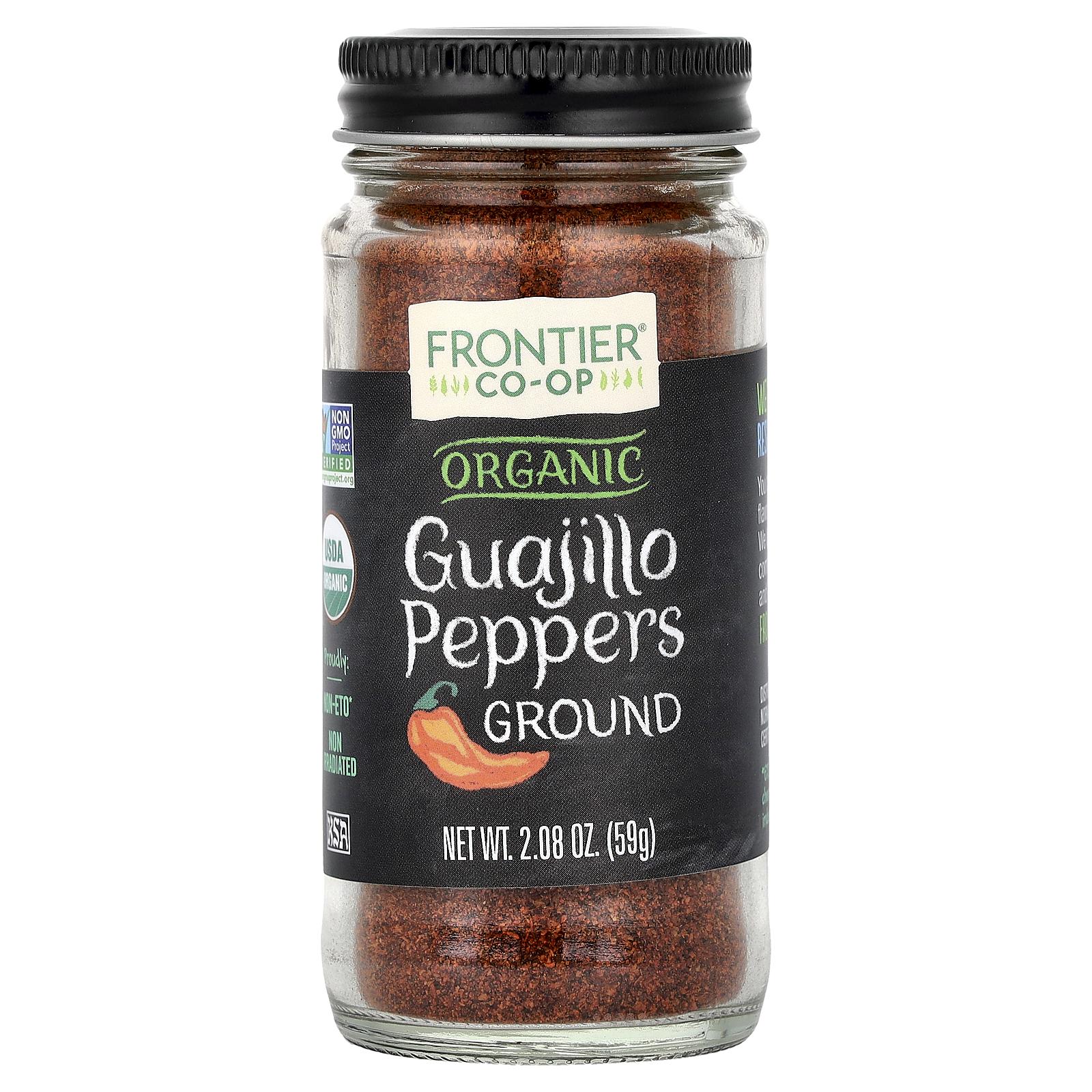Frontier Co-op Organic Guajillo Peppers Ground, 2.08 oz (59 g)