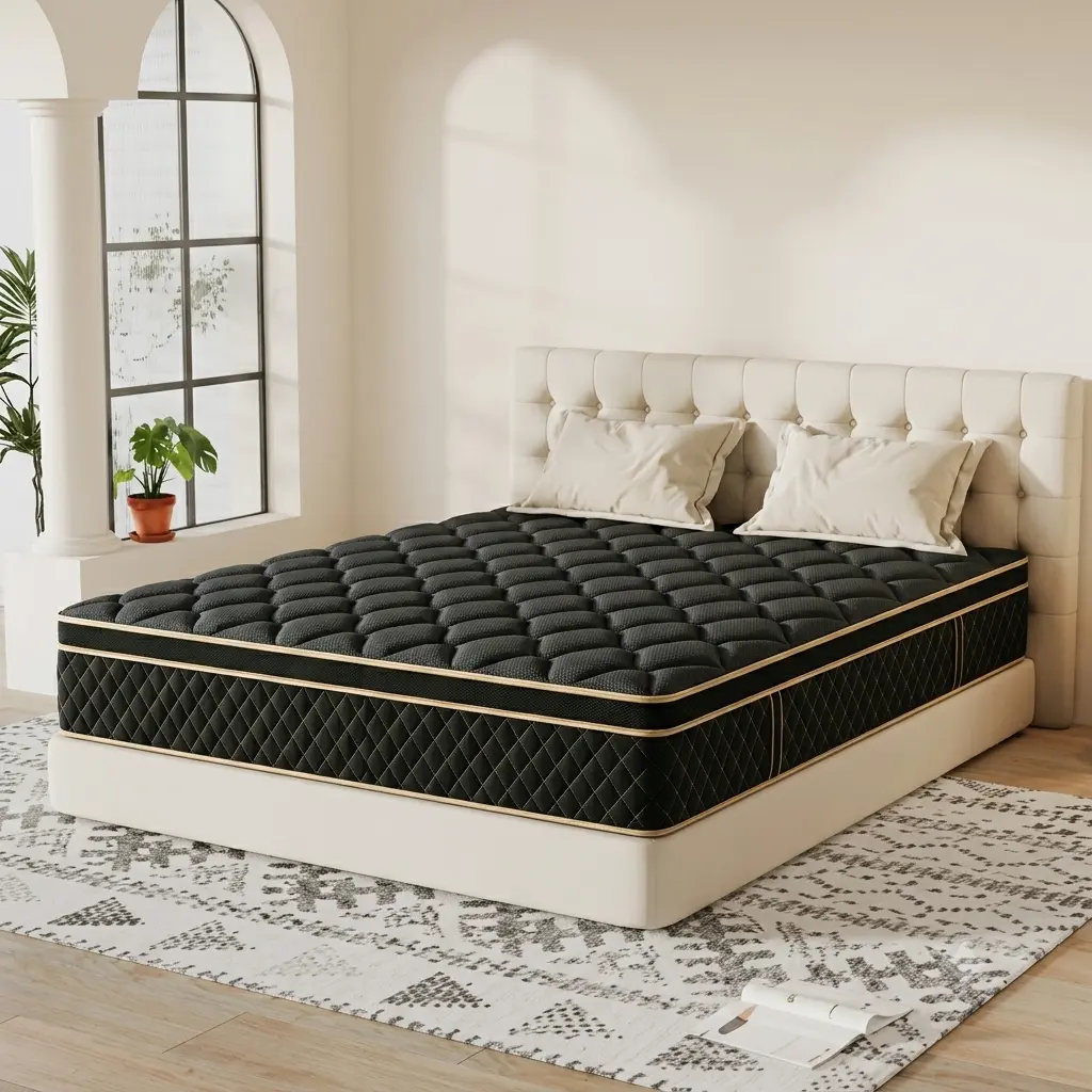 10/12/14 Inch Twin Full Queen King Memory Foam & Spring Medium Firmness Lumbar Support for Home Rooms Hotels Boxed Halloween Christmas Gift Ergonomic Queen Size Mattress for a Romantic Night’s Sleep outdoorfun summervibes, Supportive Memory Foam, Premium,