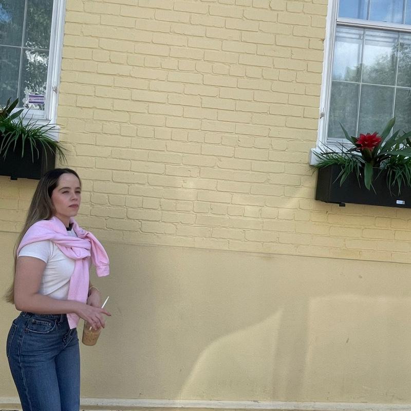 Coquette embroidered pink bow sweater with BFF and a heart on the right cuff,  gift idea for your bestie, gift idea for your sister, pink bow, embroidered pink bow, valentines day gifts, chic style,