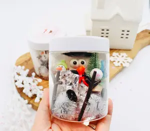 Snowman Playdough Jar