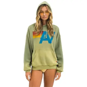 VINTAGE LOGO RELAXED PULLOVER HOODIE - FADED ARMY