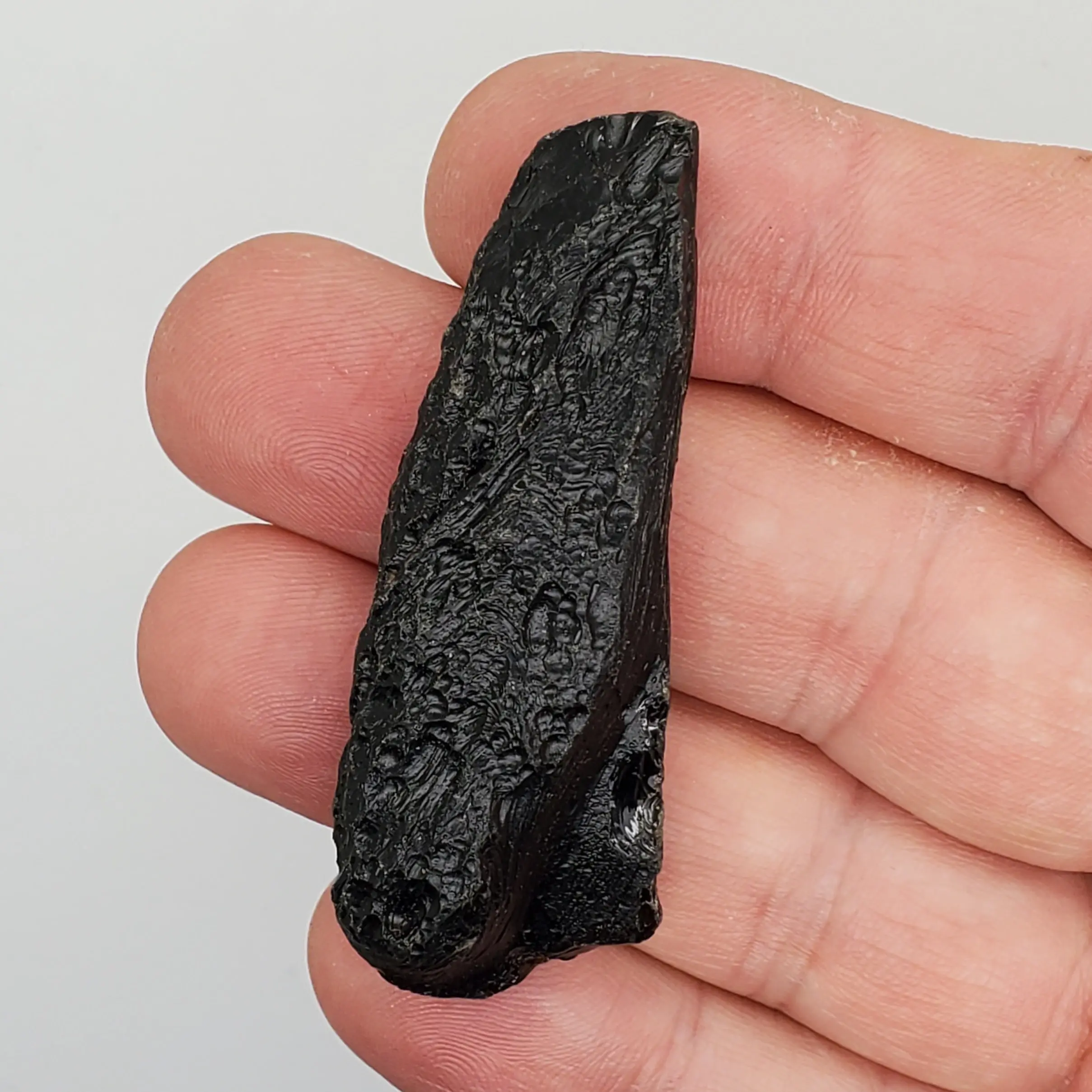 Black Tektite Space Glass Specimen