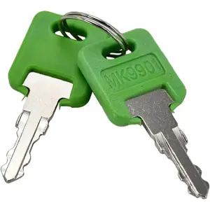 2Pcs RV Keys MK9901 6601 Motorhome Green Master Keys Compatible with FIC Code 9901-6601 and Code CF301 to CF350 EF301 to EF350 HF301 to HF350 CW401 to CW450 RV301-370 RV701-760