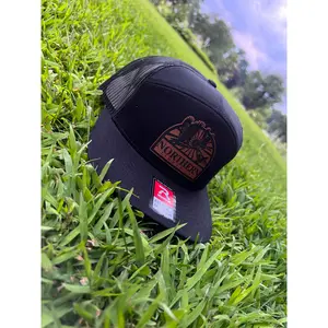 BLACK 7 PANEL LEATHER PATCH