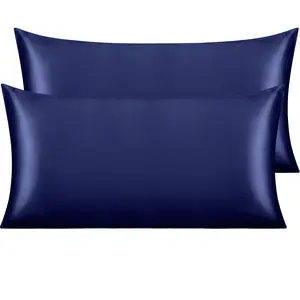 NTBAY Satin Pillowcases, Set of 2 – Smooth, Cooling & Breathable for Hair and Skin with Envelope Closure