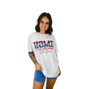 Stitched Smile - "Home of the Free" Graphic Tee