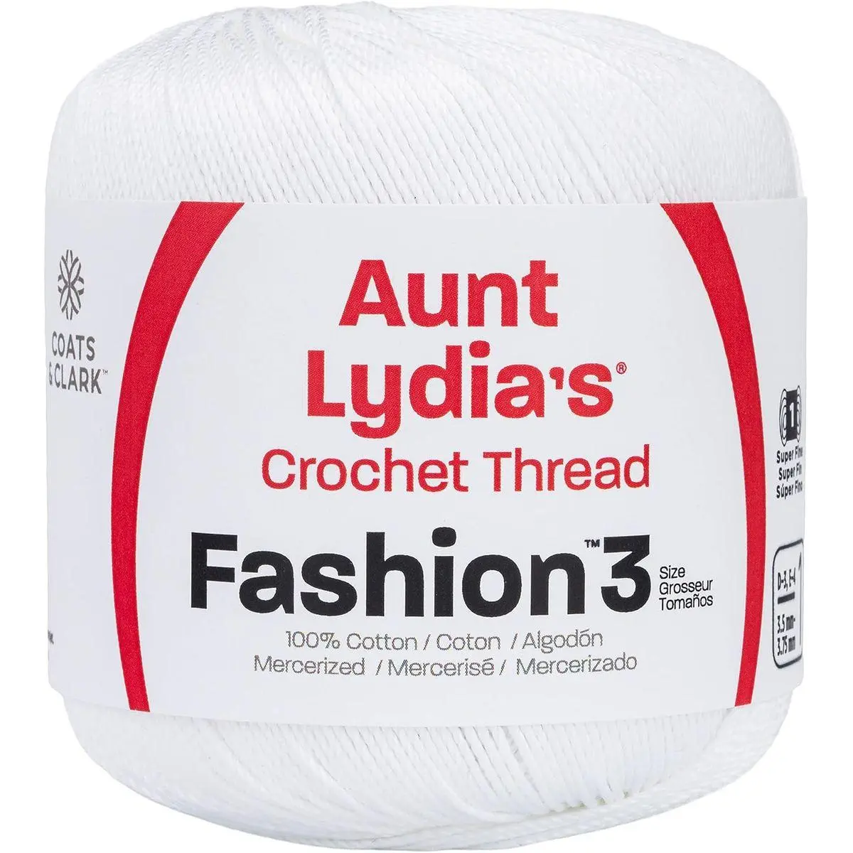 Fashion Crochet Thread, White